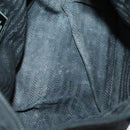 PRADA Hand Bag Nylon Leather 5 Set Black White Auth 153250-21