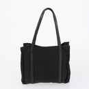 PRADA Hand Bag Nylon Leather 5 Set Black White Auth 153250-23