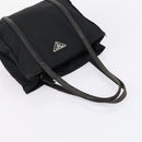 PRADA Hand Bag Nylon Leather 5 Set Black White Auth 153250-24