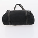 PRADA Hand Bag Nylon Leather 5 Set Black White Auth 153250-25