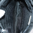 PRADA Hand Bag Nylon Leather 5 Set Black White Auth 153250-26