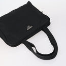 PRADA Hand Bag Nylon Leather 5 Set Black White Auth 153250-4