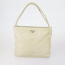 PRADA Hand Bag Nylon Leather 5 Set Black White Auth 153250-7