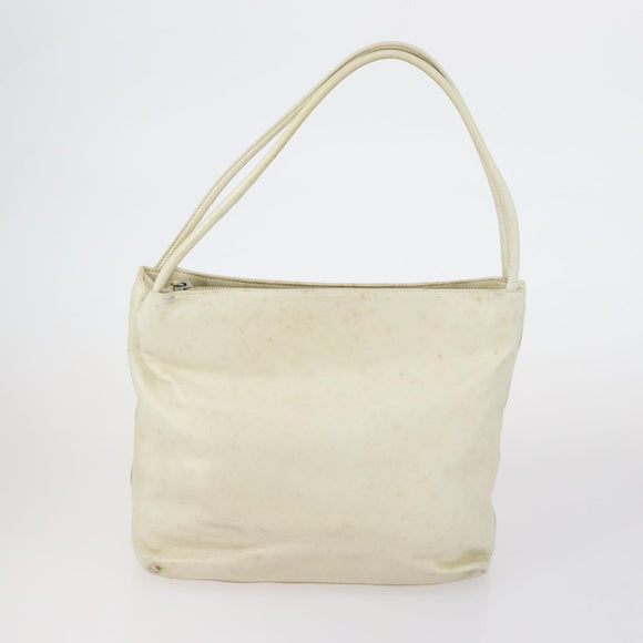 PRADA Hand Bag Nylon Leather 5 Set Black White Auth 153250