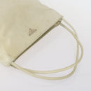 PRADA Hand Bag Nylon Leather 5 Set Black White Auth 153250-9