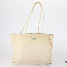 PRADA Hand Bag Nylon 3 Set White Black Auth 153252 - 0