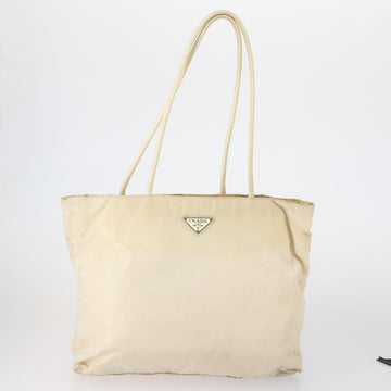 PRADA Hand Bag Nylon 3 Set White Black Auth 153252 - 0