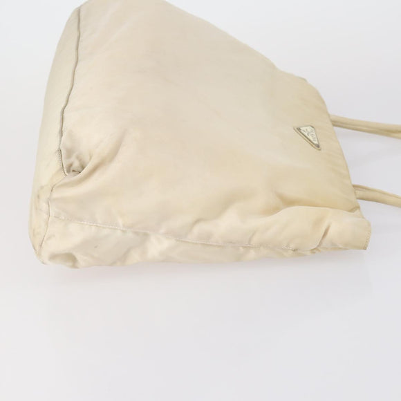 PRADA Hand Bag Nylon 3 Set White Black Auth 153252