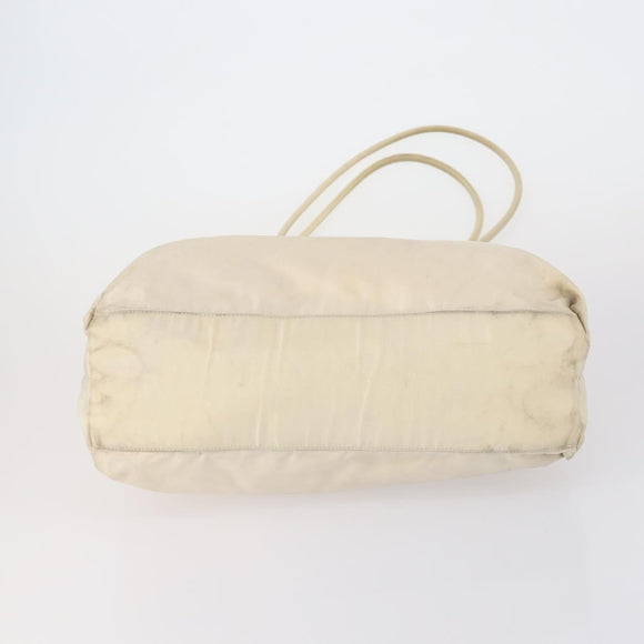PRADA Hand Bag Nylon 3 Set White Black Auth 153252