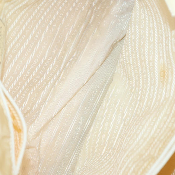 PRADA Hand Bag Nylon 3 Set White Black Auth 153252