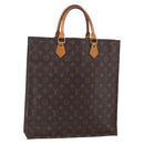 LOUIS VUITTON Monogram Sac Plat Hand Bag M51140 LV Auth 153300-1