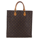 LOUIS VUITTON Monogram Sac Plat Hand Bag M51140 LV Auth 153300-13
