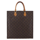 LOUIS VUITTON Monogram Sac Plat Hand Bag M51140 LV Auth 153300-2