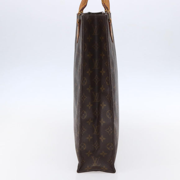 LOUIS VUITTON Monogram Sac Plat Hand Bag M51140 LV Auth 153300