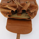 GUCCI Bamboo Backpack Leather Brown Gold 003 1998 0016 Auth 153308-10