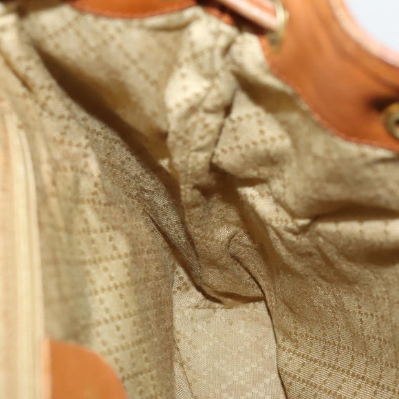 GUCCI Bamboo Backpack Leather Brown Gold 003 1998 0016 Auth 153308