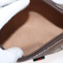 GUCCI GG Supreme Web Sherry Line Bag PVC Beige Gold 89 02 018 Auth 153310-16