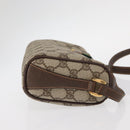 GUCCI GG Supreme Web Sherry Line Bag PVC Beige Gold 89 02 018 Auth 153310-4
