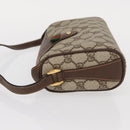 GUCCI GG Supreme Web Sherry Line Bag PVC Beige Gold 89 02 018 Auth 153310-5