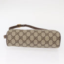 GUCCI GG Supreme Web Sherry Line Bag PVC Beige Gold 89 02 018 Auth 153310-8