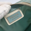 PRADA Shoulder Bag Nylon Light Blue Silver Auth 153313-19