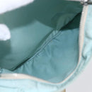 PRADA Shoulder Bag Nylon Light Blue Silver Auth 153313-11