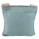 PRADA Shoulder Bag Nylon Light Blue Silver Auth 153313-2
