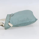 PRADA Shoulder Bag Nylon Light Blue Silver Auth 153313-3
