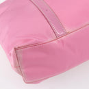 PRADA Hand Bag Nylon 2way Pink Silver Auth 153314-16