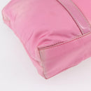 PRADA Hand Bag Nylon 2way Pink Silver Auth 153314-10