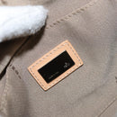 FENDI Zucchino Canvas Shoulder Bag Light Blue Silver Auth 153315-16