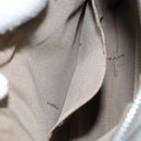 FENDI Zucchino Canvas Shoulder Bag Light Blue Silver Auth 153315-20