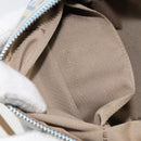 FENDI Zucchino Canvas Shoulder Bag Light Blue Silver Auth 153315-21