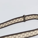 CELINE Macadam Canvas Shoulder Bag PVC Leather White Gold Auth 153319-8