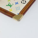 LOUIS VUITTON Multicolor Pochette Cles Coin Purse White M92655 LV Auth 153320-16