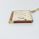 LOUIS VUITTON Multicolor Pochette Cles Coin Purse White M92655 LV Auth 153320-3