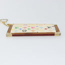 LOUIS VUITTON Multicolor Pochette Cles Coin Purse White M92655 LV Auth 153320-6