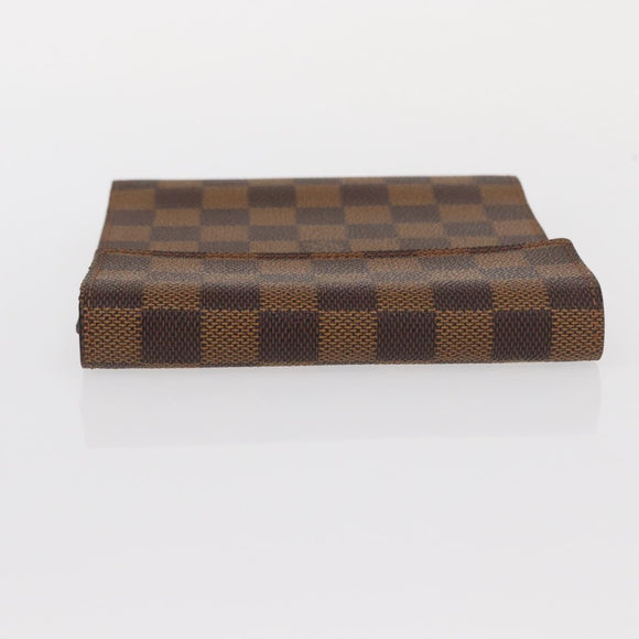 LOUIS VUITTON Damier Ebene CD Case Pouch LV Auth 153322