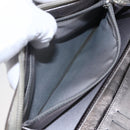 CHANEL Long Wallet Leather Silver CC Auth 153323-10