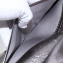 CHANEL Long Wallet Leather Silver CC Auth 153323-11