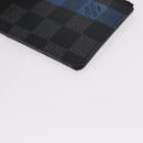 LOUIS VUITTON Damier Graphite Playphone 8+ Card Case N60106 LV Auth 153324-15