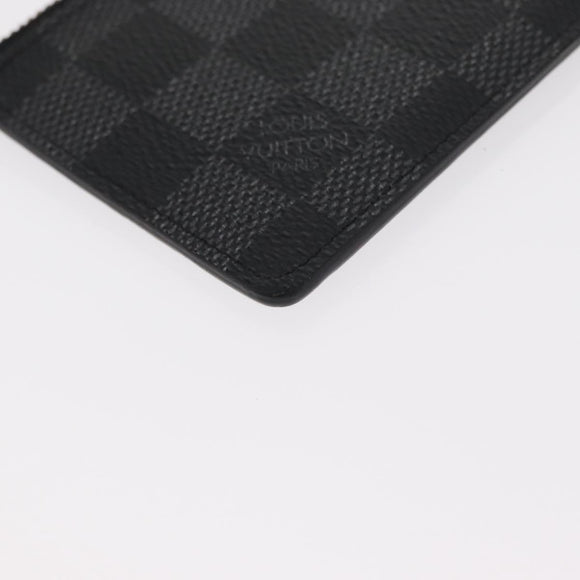 LOUIS VUITTON Damier Graphite Playphone 8+ Card Case N60106 LV Auth 153324