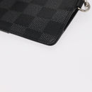 LOUIS VUITTON Damier Graphite Playphone 8+ Card Case N60106 LV Auth 153324-17