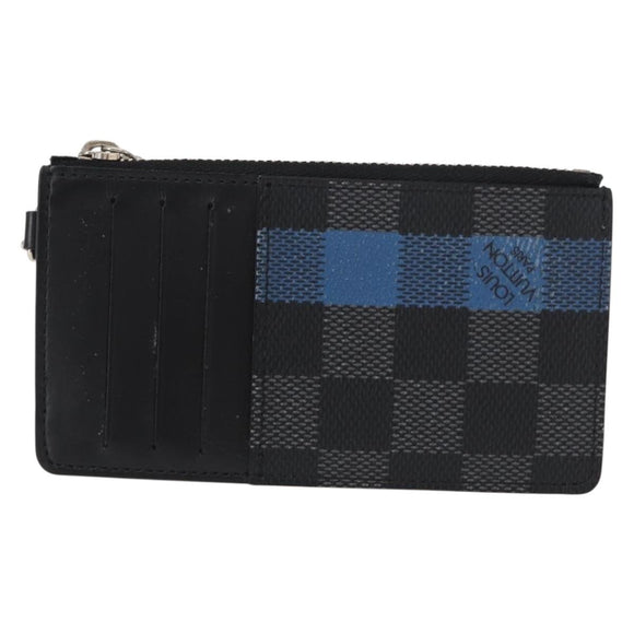 LOUIS VUITTON Damier Graphite Playphone 8+ Card Case N60106 LV Auth 153324