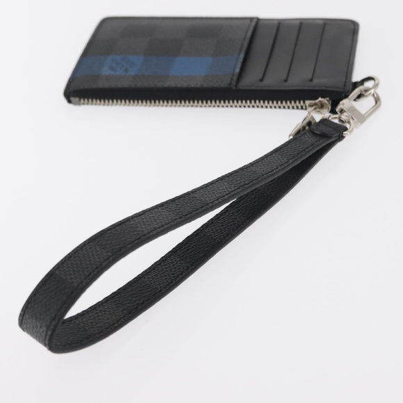 LOUIS VUITTON Damier Graphite Playphone 8+ Card Case N60106 LV Auth 153324