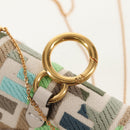 FENDI Zucca Canvas Nano Baguette Pouch Multicolor Auth 153326M-14