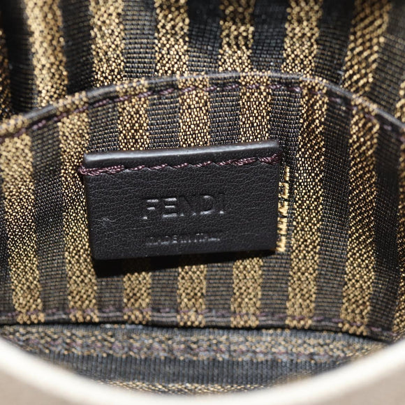 FENDI Zucca Canvas Nano Baguette Pouch Multicolor Auth 153326M