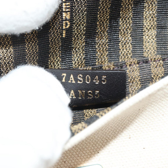 FENDI Zucca Canvas Nano Baguette Pouch Multicolor Auth 153326M