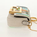FENDI Zucca Canvas Nano Baguette Pouch Multicolor Auth 153326M-4