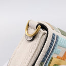 FENDI Zucca Canvas Nano Baguette Pouch Multicolor Auth 153326M-8